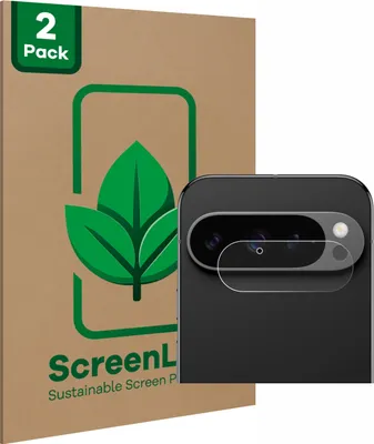 Produktbild von 2x ScreenLeaf Schutzfolie für Google Pixel 9 Pro (NUR Kameraschutz) nachhaltiger Displayschutz Display Schutz Folie Klar Transparent