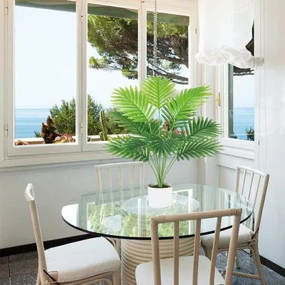 Image de Plante artificielle Monstera, 60 cm, pour la décoration d'intérieur et d'extérieur