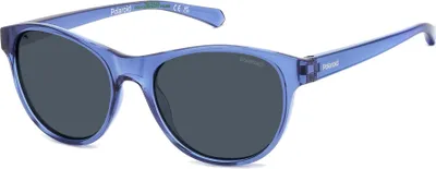 Produktbild von Polaroid Kinder PLD 8066/S Blue 48/16/125 JUNIOR Sonnenbrillen
