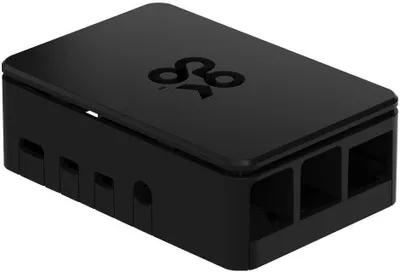 Produktbild von Okdo ABS Gehäuse für Raspberry Pi 4 - Farbe: schwarz
