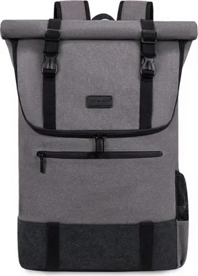 Produktbild von LOVEVOOK Rolltop Laptop Rucksack 17,3 Zoll Wasserdicht Uni Arbeit Reisen Business Grau