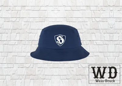 Produktbild von Hooligan Fischerhut mit Stick 3. Halbzeit Szene Mütze Kappe Capy Fussball Navy Weiß