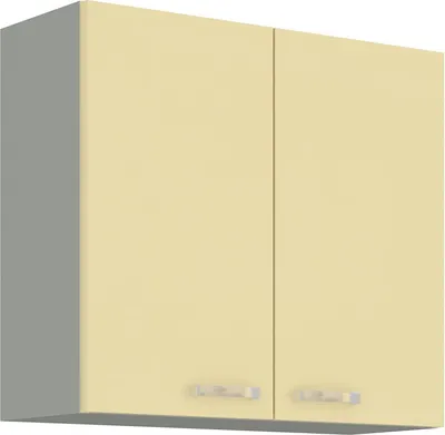 Immagine prodotto di Armadietto superiore da cucina ULLERIKE - larghezza 80 cm, crema / grigio