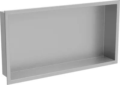 Produktbild von Mexen X-Wall-R Einbauregal mit Flansch 60 x 30 cm, inox - 1910603010