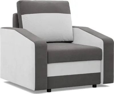 Produktbild von Loungesessel für das Wohnzimmer Orion, Grau + Weiß