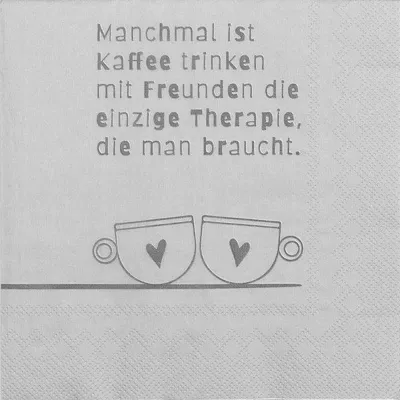 Produktbild von Räder Design Serviette Manchmal ist Kaffee trinken... (20-teilig)