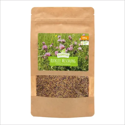 Produktbild von Wiesenblume Rotklee (100 g) | Rotkleesamen von FLORTUS