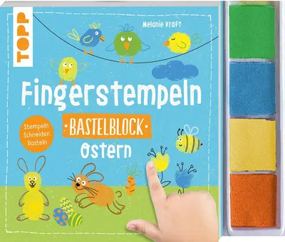 Produktbild von Fingerstempeln. Bastelblock Ostern