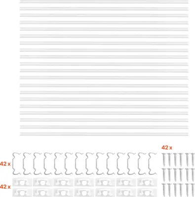 Image de SucceBuy Profilé LED, lot de 20, 1 m, profilés en aluminium avec cache mat, embouts et clips de fixation, canaux, diffuseur pour bandes LED, parfait pour les plans de travail sous paillasse, forme en V