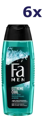 Produktbild von 6x Fa Douche 250 ml Men Extreme Cool