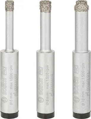 Produktbild von PRO Ceramic dry Bohrer-Set, 6 x 33, 8 x 33, 10 x 33 mm, 3-tlg.