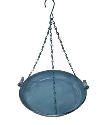 Produktbild von Dehner Natura Vogeltränke Gobi, Ø 30 cm, Höhe 6.5 cm, Metall, dunkelblau