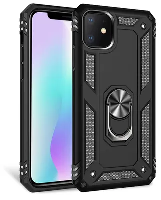Immagine prodotto di NALIA Anello custodia del telefono cellulare per iPhone 11, 360 gradi di protezione custodia cover borsa custodia nera
