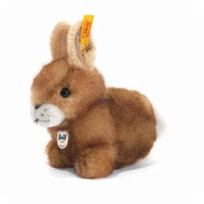 Obrázek produktu pro Steiff - Nejoblíbenější plyšové hračky - Králíci a jehňata - Králík Hoppel, hnědý, 14cm