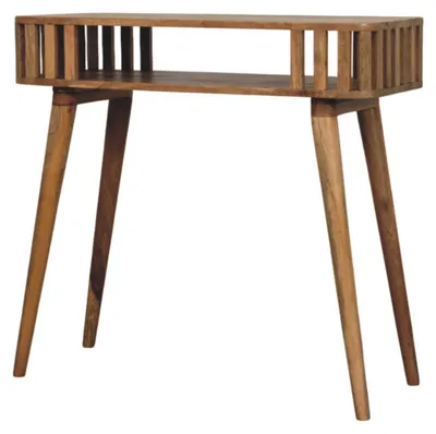 Produktbild von Artisan Furniture Massivholz-Lamellenkonsole in Eichenoptik