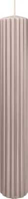 Produktbild von Rillen Kerzen Silbergrau 300 x Ø 45 mm, 4 Stück