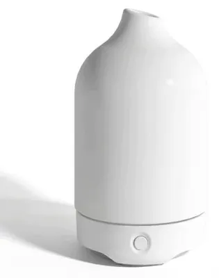 Zdjęcie produktu dla Dyfuzor ceramiczny aromaterapia olejki eteryczne LED 100 ml biały
