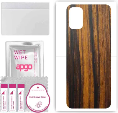 Produktbild von apgo Rückseite Schutzfolie, Skin, kompatibel mit Oukitel K9 Pro, Hinten Displayschutzfolie aus Vinylfolie, kratzfest, einfache Montage - Tigerwood