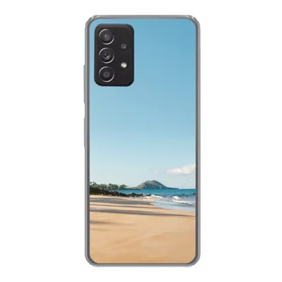 Produktbild von MuchoWow® Handyhülle Schutzhülle Hülle für Samsung Galaxy A33 5G Strand - Sommer - Palmen Silikon Softcase Handy Hülle - Kartenhalter