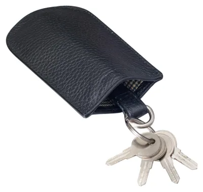 Immagine prodotto di Portachiavi vintage in pelle con organizer e anello portachiavi