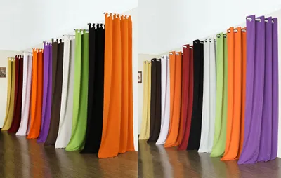 Produktbild von Mikrofaser Vorhang blickdichte matte unifarbene Gardine, Sand Ösen, 175x140 Schal. Material aus Microsatin-Gewebe. 204000