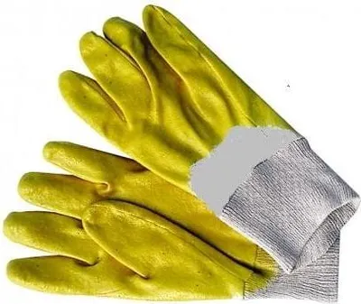Produktbild von Gummi-Gelbe Nitrilhandschuhe