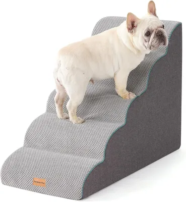 Haustiertreppe für kleine Hunde, 58 cm, 5 Stufen, Schaumstoff