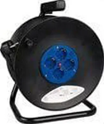 Immagine prodotto di Avvolgicavo 50m 3x1,5 con 4 prese bipolari con solera laterale t/t
