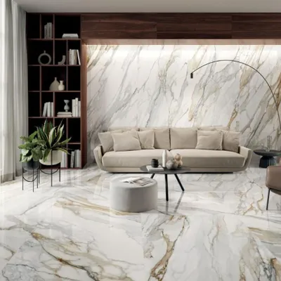 Obrázek produktu pro CASA39 Dlaždice s mramorovým vzhledem Gold 120 x 120 cm Panaria Ceramica Perpetual
