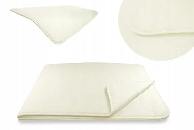 Produktbild von Bettdecke - Sommer - 200x200 cm - Warm - Creme - aus Mikrofaster und SCHAFSWOLLE