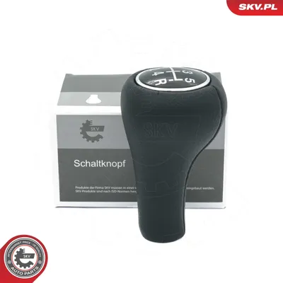 Obrázok produktu pre ESEN SKV hlavica radiacej páky, chróm/čierna,Polyuretán(polyuretán) koža, 5-stupňová, pre FORD FOCUS (DAW, DBW), FOCUS kombi (DNW), FOCUS sedan (DFW)