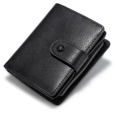 Immagine prodotto di Portafoglio da uomo in pelle corta con protezione RFID