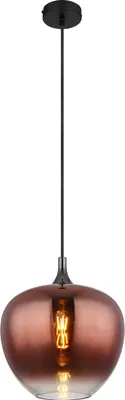 Immagine prodotto di Globo Lighting lampada a sospensione in metallo nero opaco, 1x E27