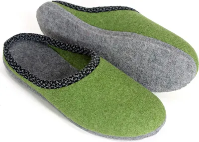 Produktbild von PANTOFFELMANN Walk-Filzpantoffel Herren Damen Filz Hausschuhe warme leichte Hauspantoffel Filzlatschen lind 45
