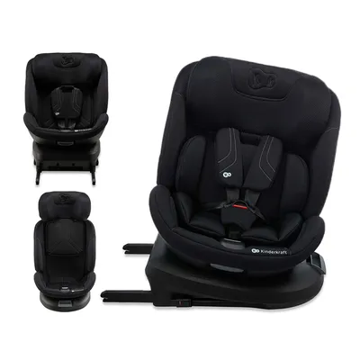 Produktbild von Kinderkraft XPEDITION 3 i-Size - Autositz 40-150 cm - 360° drehbar - RWF bis 22 kg - SPS+ und H-GUARD+ Systeme - Ergonomisch - Atmungsaktiv - Zwart