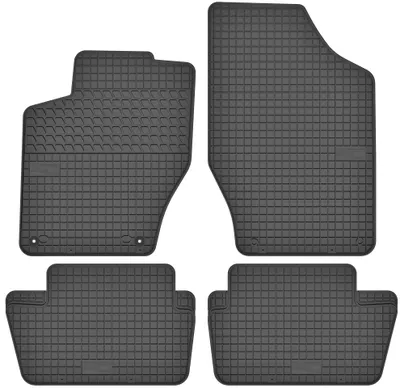 Immagine prodotto di Tappetini in gomma adatti per Peugeot 307 (2000-2008) Set di tappetini in gomma neri + tappo