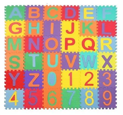 Zdjęcie produktu dla Mata puzzlowa dla dzieci – dywanik z pianki EVA – 12 x 12 cm – do zabawy dla niemowląt i małych dzieci