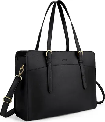 Produktbild von ECOSUSI Laptoptasche Damen 15,6 Zoll Leder Schultertasche Groß927