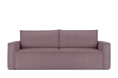 Obrázek produktu pro Rozkládací pohovka Konsimo s funkcí spaní s područkami "NAPI", fialová, manšestrová tkanina, Loft, 228x89x101 cm