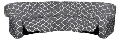 Immagine prodotto di Copridivani per poltrone relax, tessuto morbido, design antiscivolo, color grigio chiaro