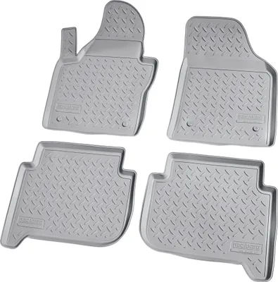 Immagine prodotto di tappetini in gomma 3D per VW Touran | 1T | BJ 2003-2015 | grigio su misura con bordo