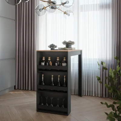 Obrázok produktu pre Barový stôl Vicco Repose Goldkraft dub/antracit 57 x 117 cm, Model 55353