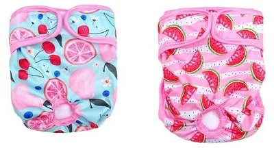 Zdjęcie produktu dla 2 sztuki wielorazowych pieluszek dla suk, rozmiar XL