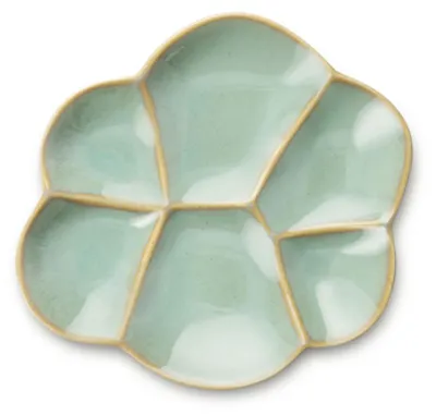 Produktbild von Kähler Design - Kantarel Servierplatte, 14 cm, grün