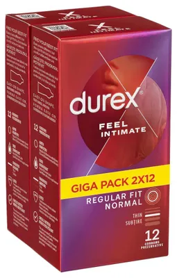 Productafbeelding van Durex Feel Intimate - dunne condooms - verpakking met 24 stuks