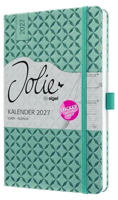 Produktbild von Wochenkalender Jolie 2027 Hardcover ca. A5 Ocean Blue 174 Seiten