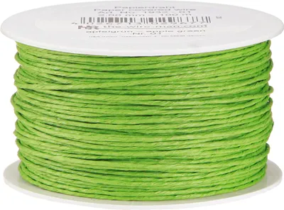 Produktbild von Papierkordel mit Draht Ø2mm 100m Apfelgrün - Bastel-, Deko- & Gartenprojekte
