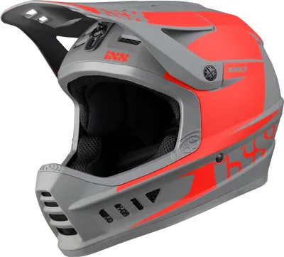 Image de iXS Xact Evo Full Face Helmet, Couleur:Red-Graphite, Taille:XS/S