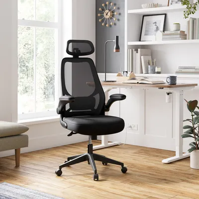 Produktbild von SONGMIC ergonomischer Stuhl, verstellbare Armlehnen und Kopfstütze