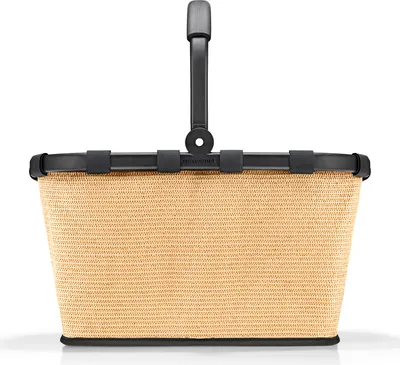 A studio shot of a reisenthel carrybag frame raffia black.